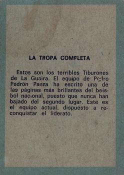 1970 Ovenca Venezuelan #220 La Tropa Completa Back