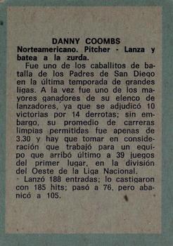 1970 Ovenca Venezuelan #237 Danny Coombs Back