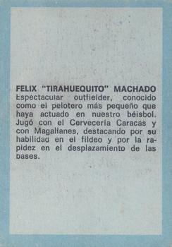 1970 Ovenca Venezuelan #255 Felix Machado Back