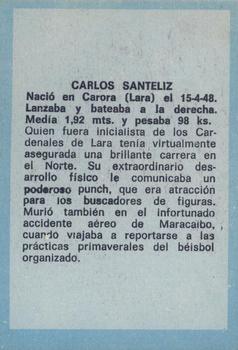 1970 Ovenca Venezuelan #271 Carlos Santeliz Back