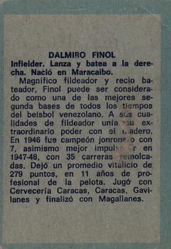 1970 Ovenca Venezuelan #298 Dalmiro Finol Back