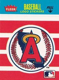1986 Fleer Classic Miniatures - Logo Stickers (Stripes) #NNO California Angels Front
