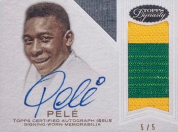 2016 Topps Dynasty - Autograph Patches Silver #AP-P5 Pele Front