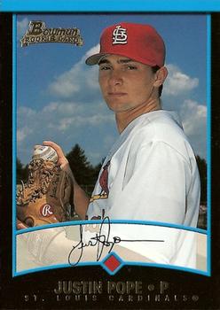 2001 Bowman Draft Picks & Prospects #BDP109 Justin Pope Front