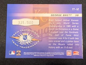 2003 Donruss Signature - Team Trademarks #TT-12 George Brett Back