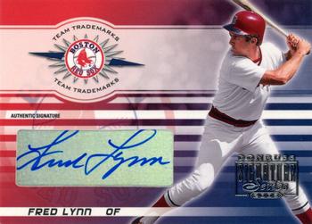 2003 Donruss Signature - Team Trademarks Autographs #TT-10 Fred Lynn Front