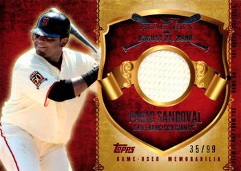 2015 Topps - First Home Run Relics (Series Two) #FHRR-PS Pablo Sandoval Front