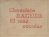 1930 Baguer Chocolate #NNO Rube Walberg Back