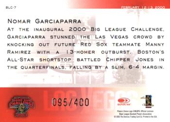 2003 Donruss Studio - Big League Challenge #BLC-7 Nomar Garciaparra Back