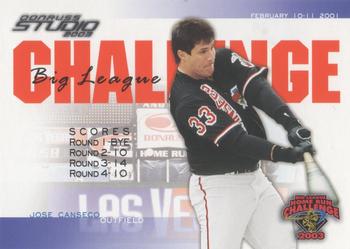 2003 Donruss Studio - Big League Challenge #BLC-28 Jose Canseco Front