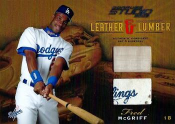 2003 Donruss Studio - Leather and Lumber Combos #LL-11 Fred McGriff Front