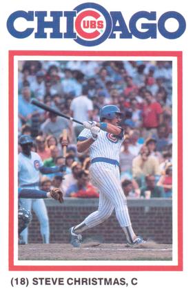 1986 Gatorade Chicago Cubs #NNO Steve Christmas Front