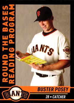2010 San Francisco Giants Junior Giants Program Reward Cards #6 Buster Posey (Reading Program) Front