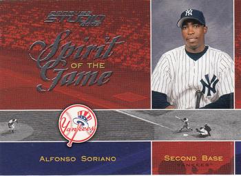 2003 Donruss Studio - Spirit of the Game #SG-7 Alfonso Soriano Front