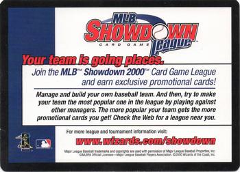 2000 MLB Showdown Pennant Run 1st Edition - Lineup and Pitcher Usage #NNO Regulars/Rotation/Bench/Bullpen Back