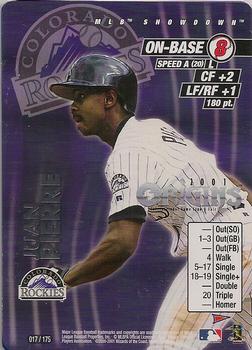 2001 MLB Showdown Pennant Run - Origins Promo #017 Juan Pierre Front