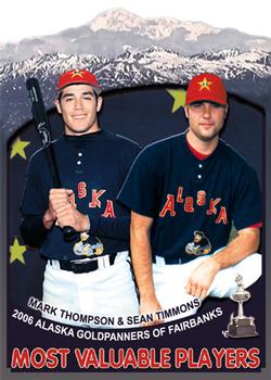 2006 Alaska Goldpanners #2 Sean Timmons / Mark Thompson Front