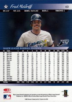 2001 Donruss #60 Fred McGriff Back