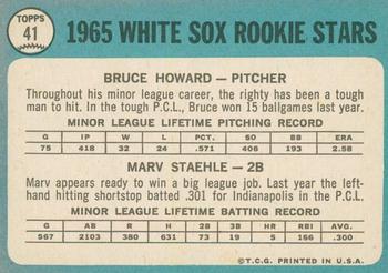 2014 Topps Heritage - 50th Anniversary Buybacks #41 White Sox 1965 Rookie Stars - Howard / Staehle Back