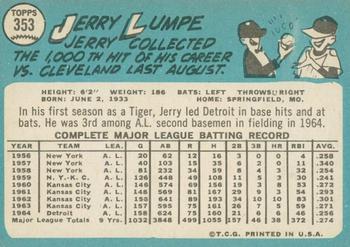 2014 Topps Heritage - 50th Anniversary Buybacks #353 Jerry Lumpe Back