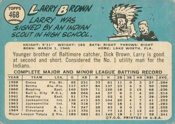 2014 Topps Heritage - 50th Anniversary Buybacks #468 Larry Brown Back