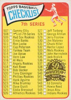 2014 Topps Heritage - 50th Anniversary Buybacks #508 7th Series Checklist 507-598 Front