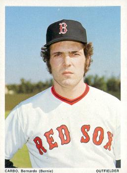 1974 Boston Red Sox Yearbook Cards #NNO Bernie Carbo Front