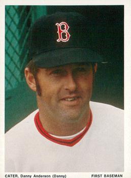 1974 Boston Red Sox Yearbook Cards #NNO Danny Cater Front