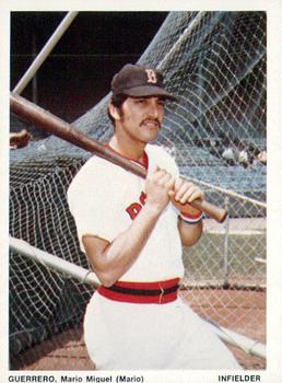 1974 Boston Red Sox Yearbook Cards #NNO Mario Guerrero Front