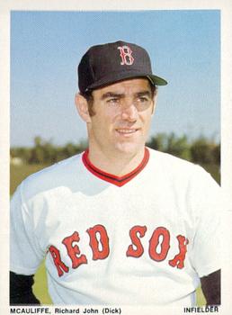 1974 Boston Red Sox Yearbook Cards #NNO Dick McAuliffe Front