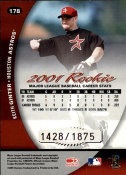 2001 Donruss Class of 2001 #178 Keith Ginter Back