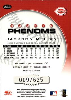 2001 Donruss Class of 2001 #288 Jackson Melian Back