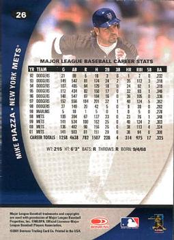 2001 Donruss Class of 2001 #26 Mike Piazza Back