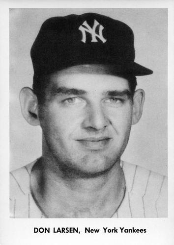 1958 Jay Publishing New York Yankees Set B #NNO Don Larsen Front