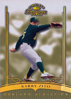 2003 Donruss Timeless Treasures - Gold #13 Barry Zito Front