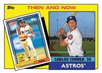 2017 Topps Throwback Thursday #158 Jeff Bagwell / Carlos Correa Front