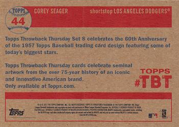 2017 Topps Throwback Thursday #44 Corey Seager Back