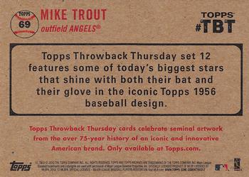 2017 Topps Throwback Thursday #69 Mike Trout Back