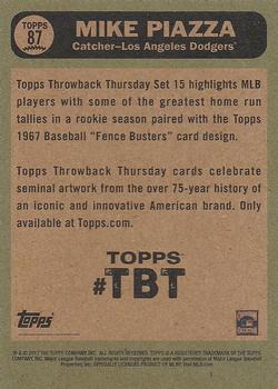 2017 Topps Throwback Thursday #87 Mike Piazza Back