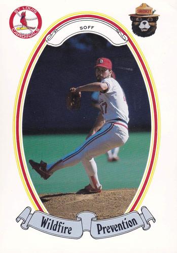 1987 St. Louis Cardinals Smokey #1 Ray Soff Front