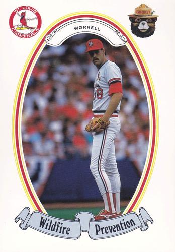 1987 St. Louis Cardinals Smokey #2 Todd Worrell Front