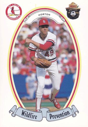 1987 St. Louis Cardinals Smokey #5 Ricky Horton Front