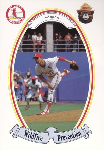 1987 St. Louis Cardinals Smokey #7 Bob Forsch Front