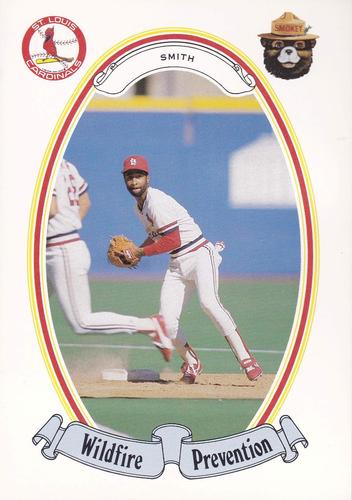 1987 St. Louis Cardinals Smokey #17 Ozzie Smith Front