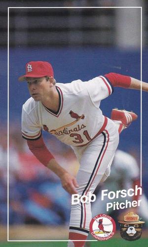1988 St. Louis Cardinals Smokey #5 Bob Forsch Front