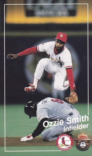 1988 St. Louis Cardinals Smokey #18 Ozzie Smith Front