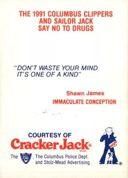 1991 Cracker Jack Columbus Clippers Police #NNO Clete Boyer / Gary Denbo / Monk Meyer / Rick Down Back