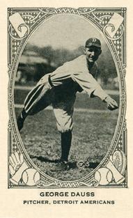 1922 W573 Strip Cards #NNO George Dauss Front