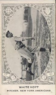 1922 W573 Strip Cards #NNO Waite Hoyt Front
