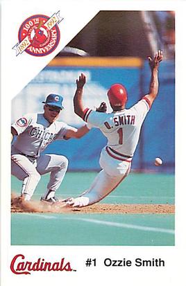 1992 St. Louis Cardinals Police #NNO Ozzie Smith Front